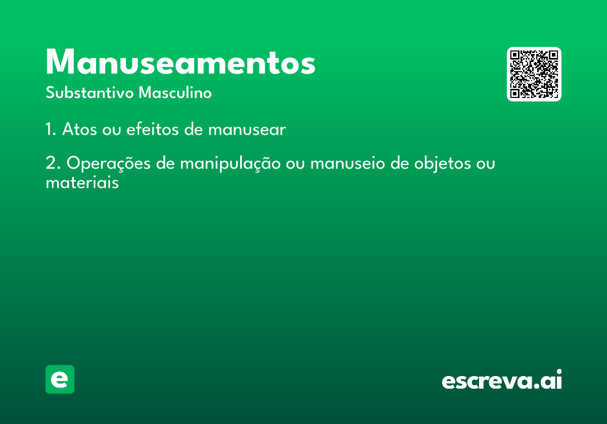 manuseamentos
