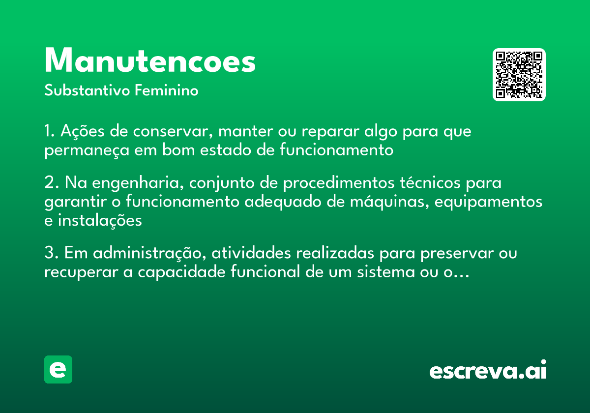 manutencoes