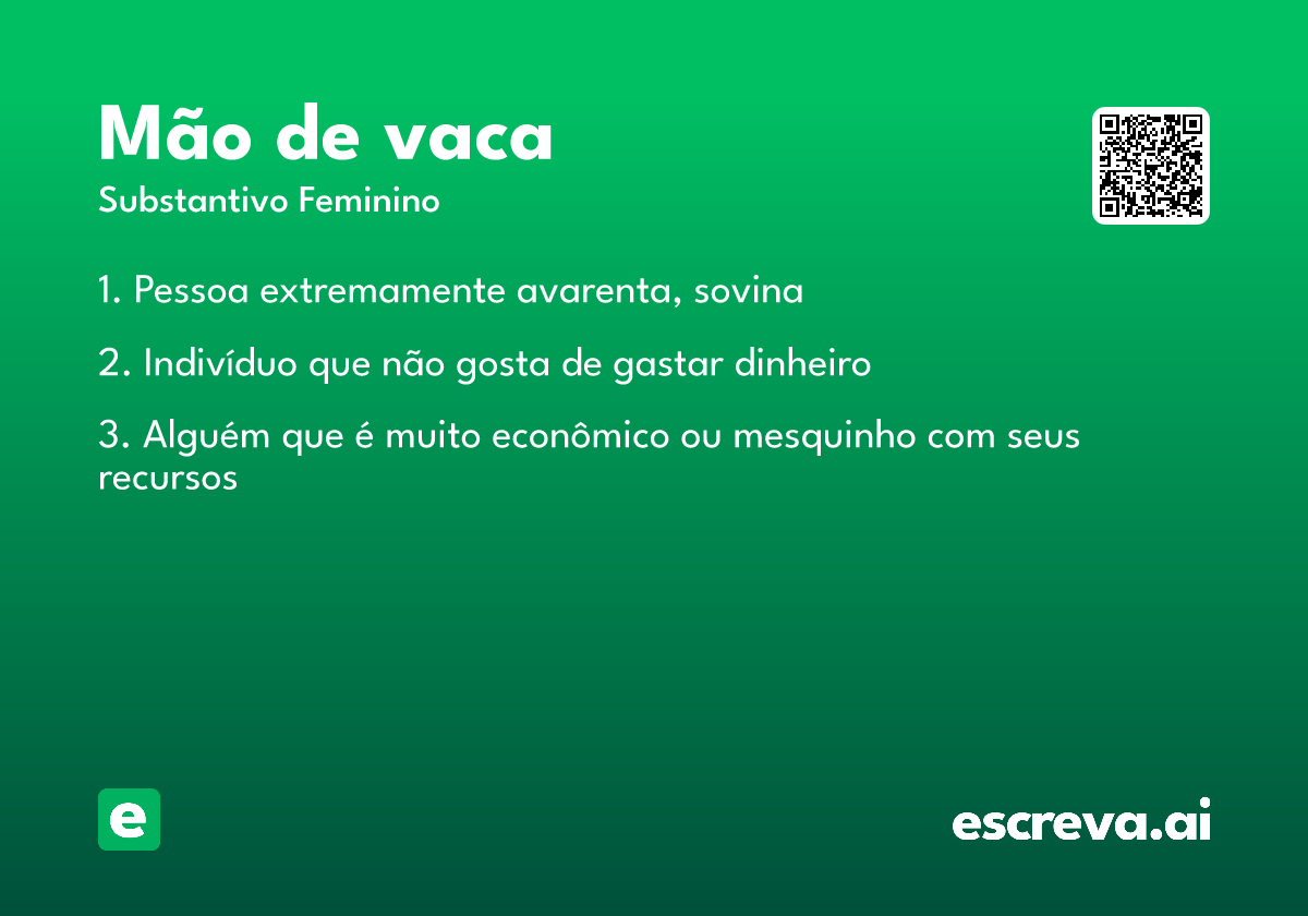 mão de vaca