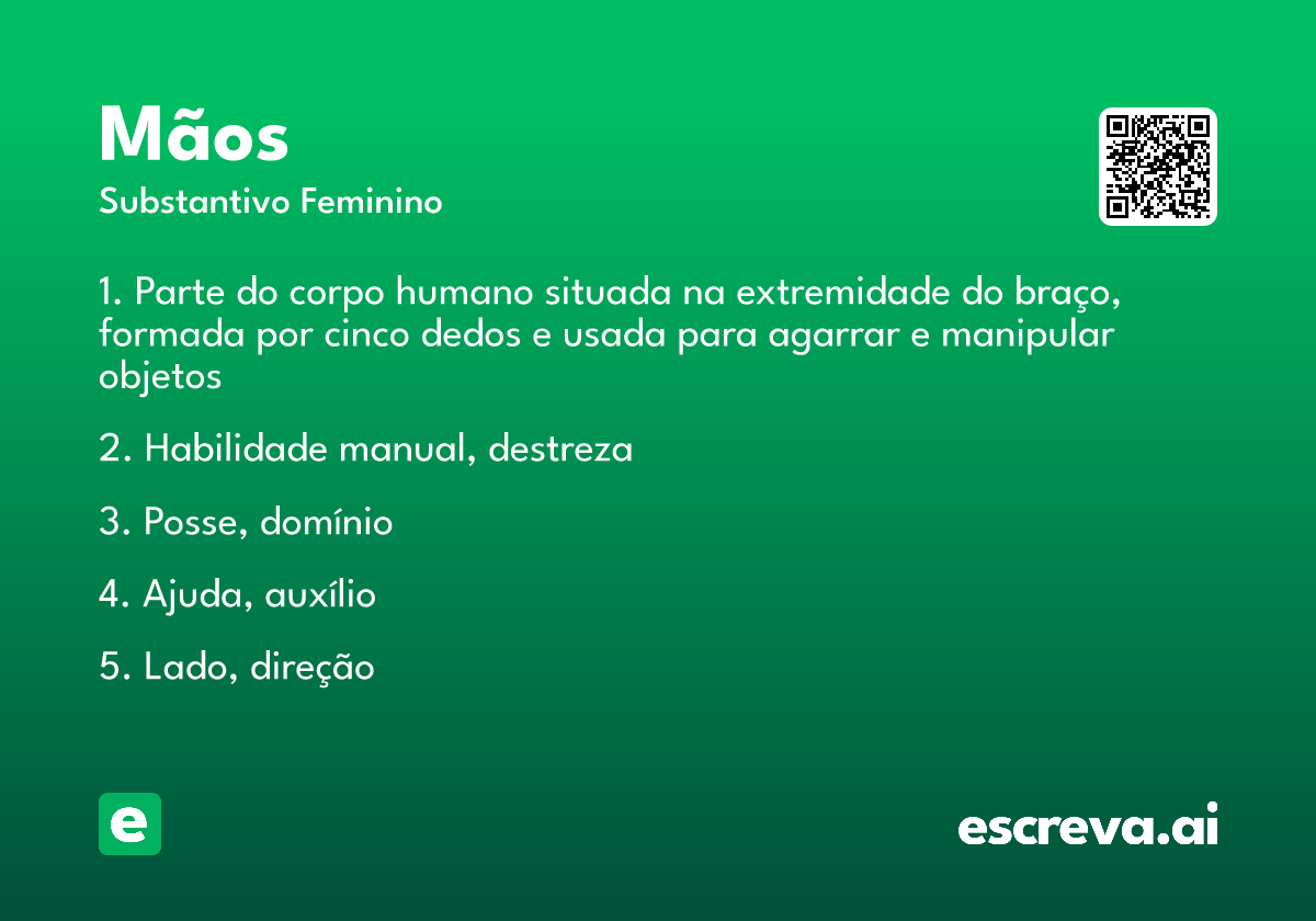 mãos