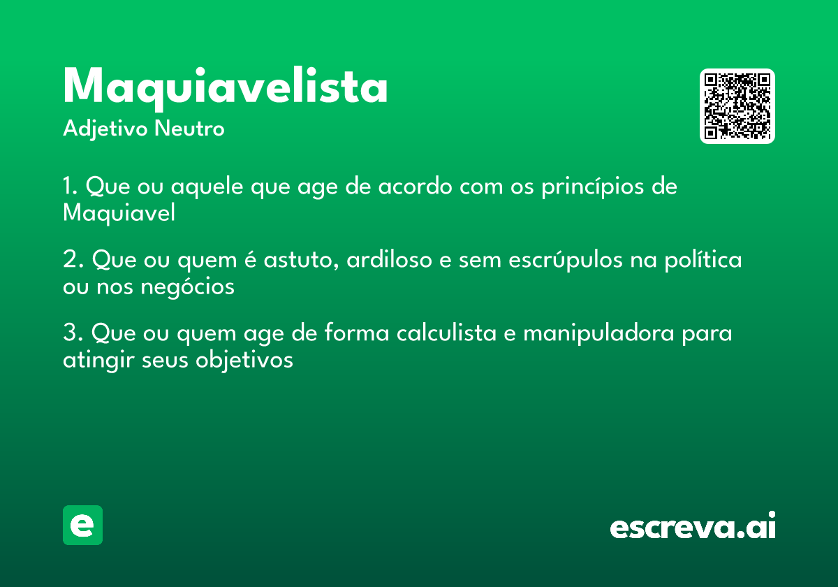 maquiavelista