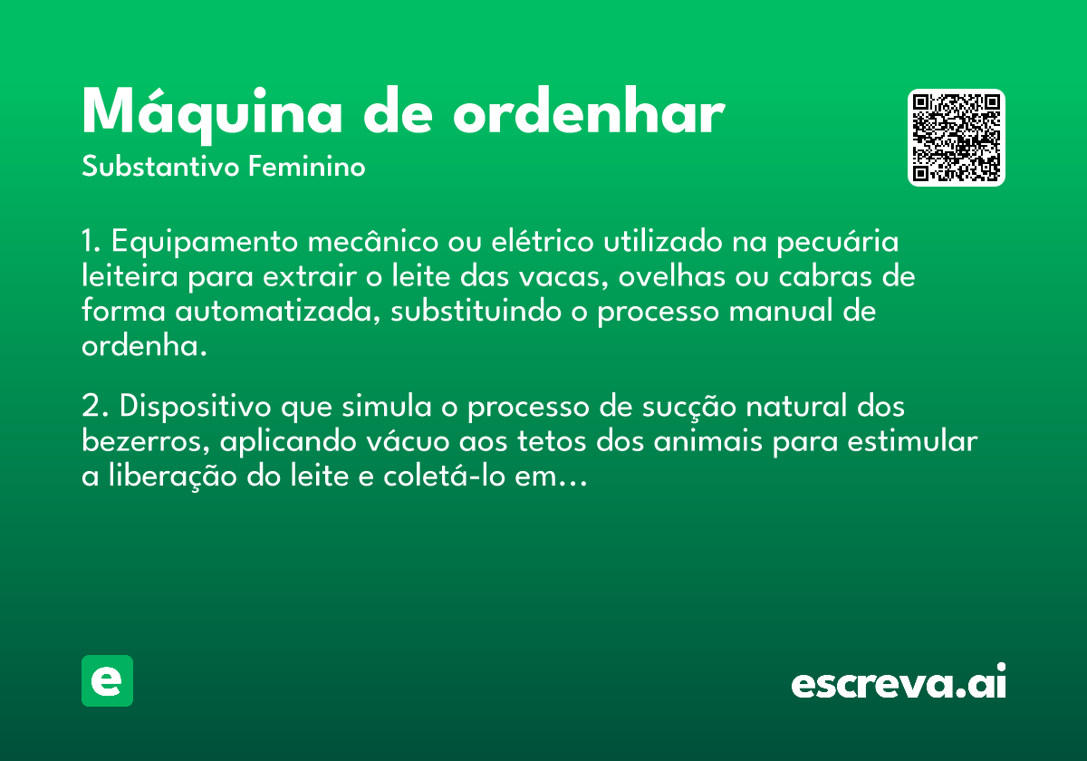 máquina de ordenhar