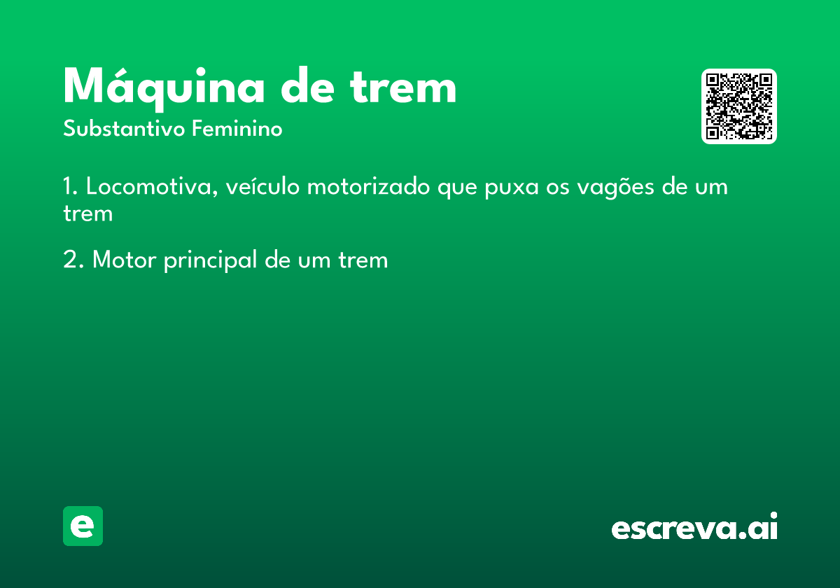 máquina de trem