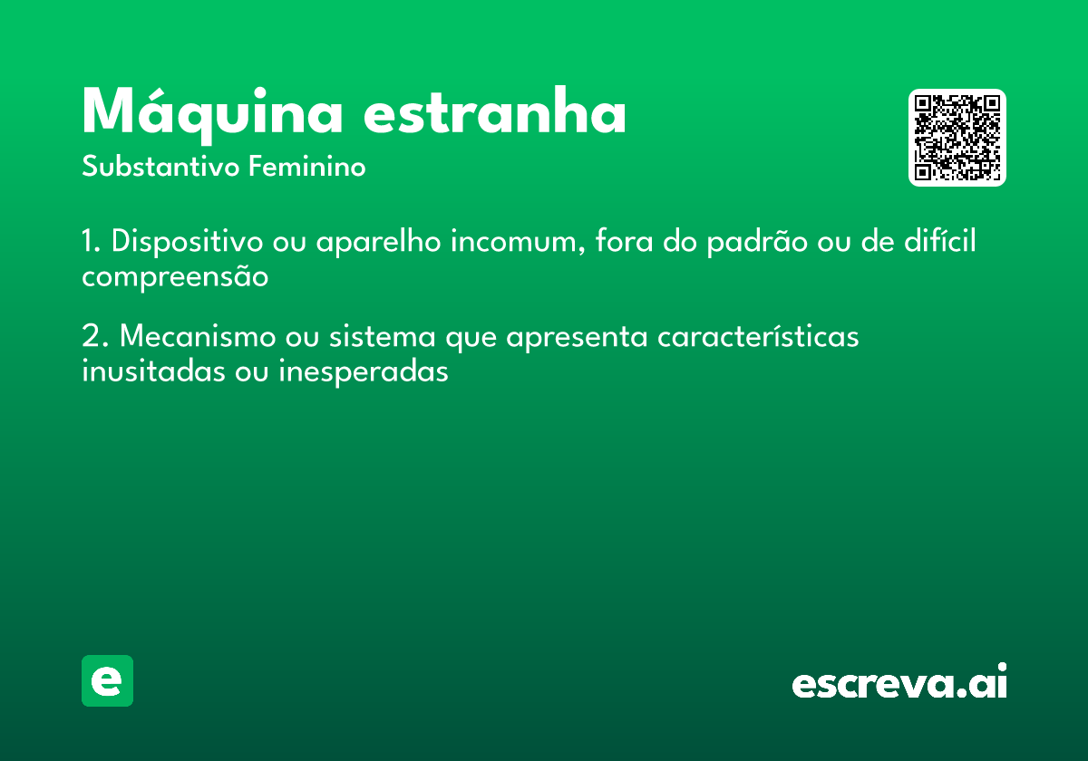 máquina estranha