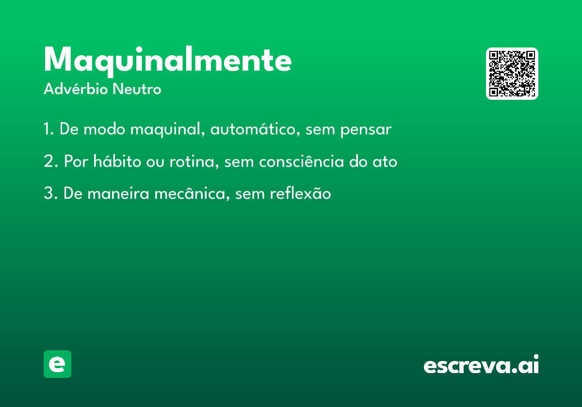 maquinalmente
