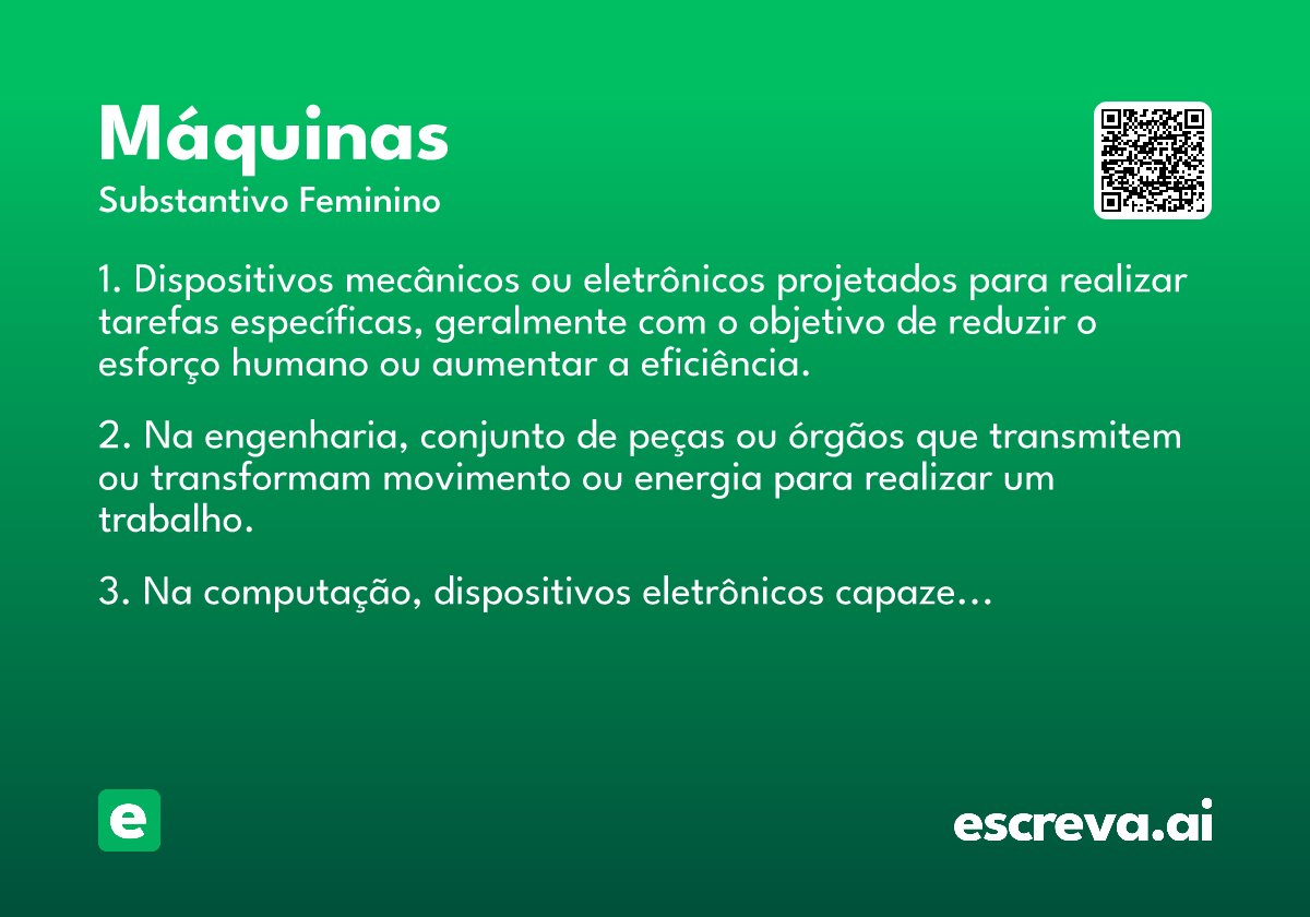 máquinas