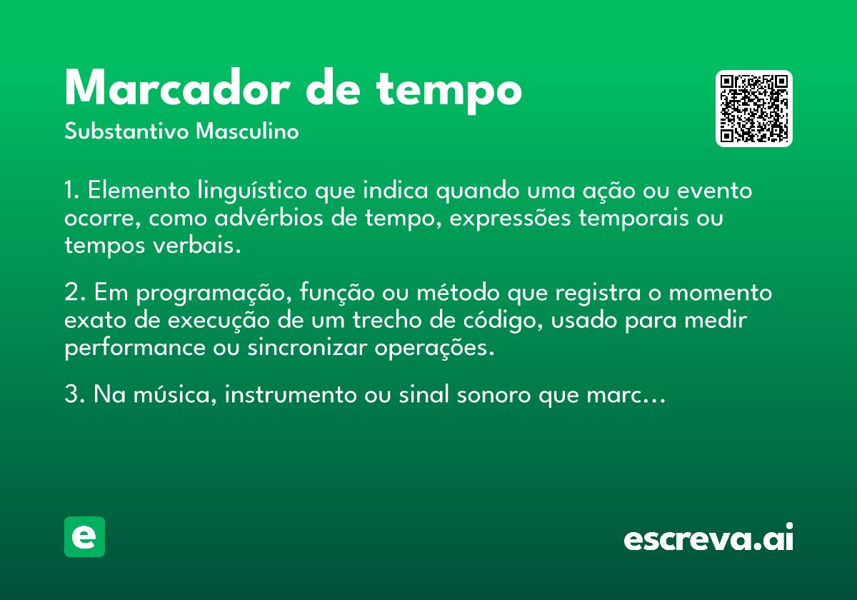 marcador de tempo