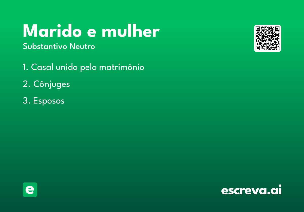 marido e mulher