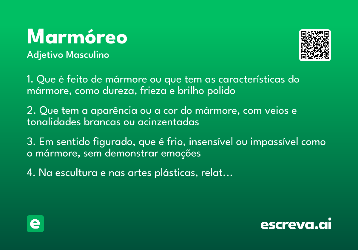 marmóreo