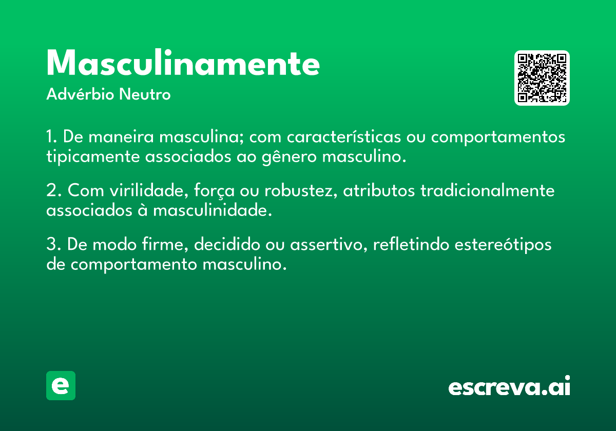 masculinamente