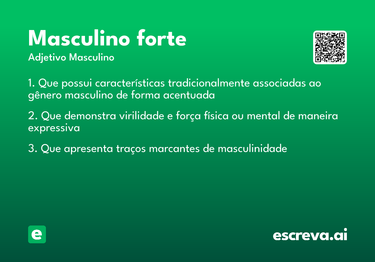 masculino forte
