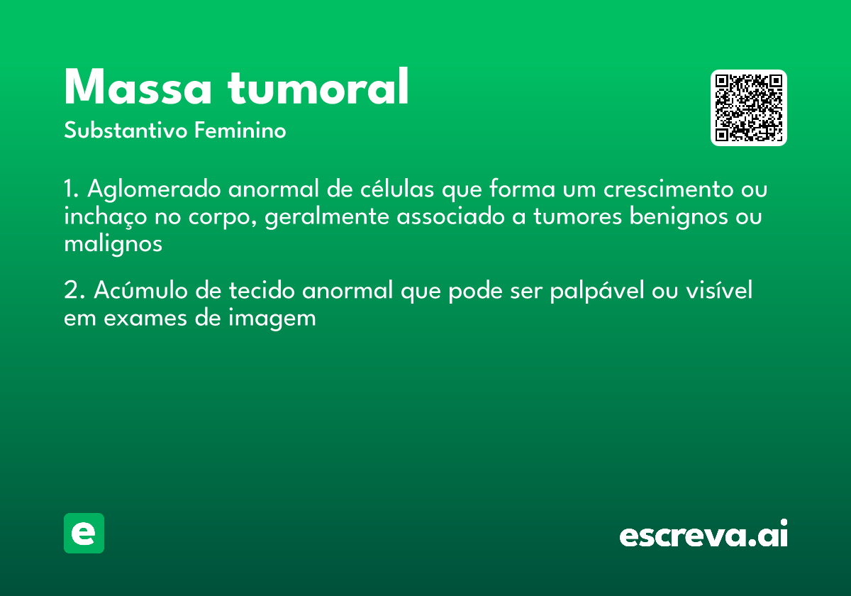 massa tumoral