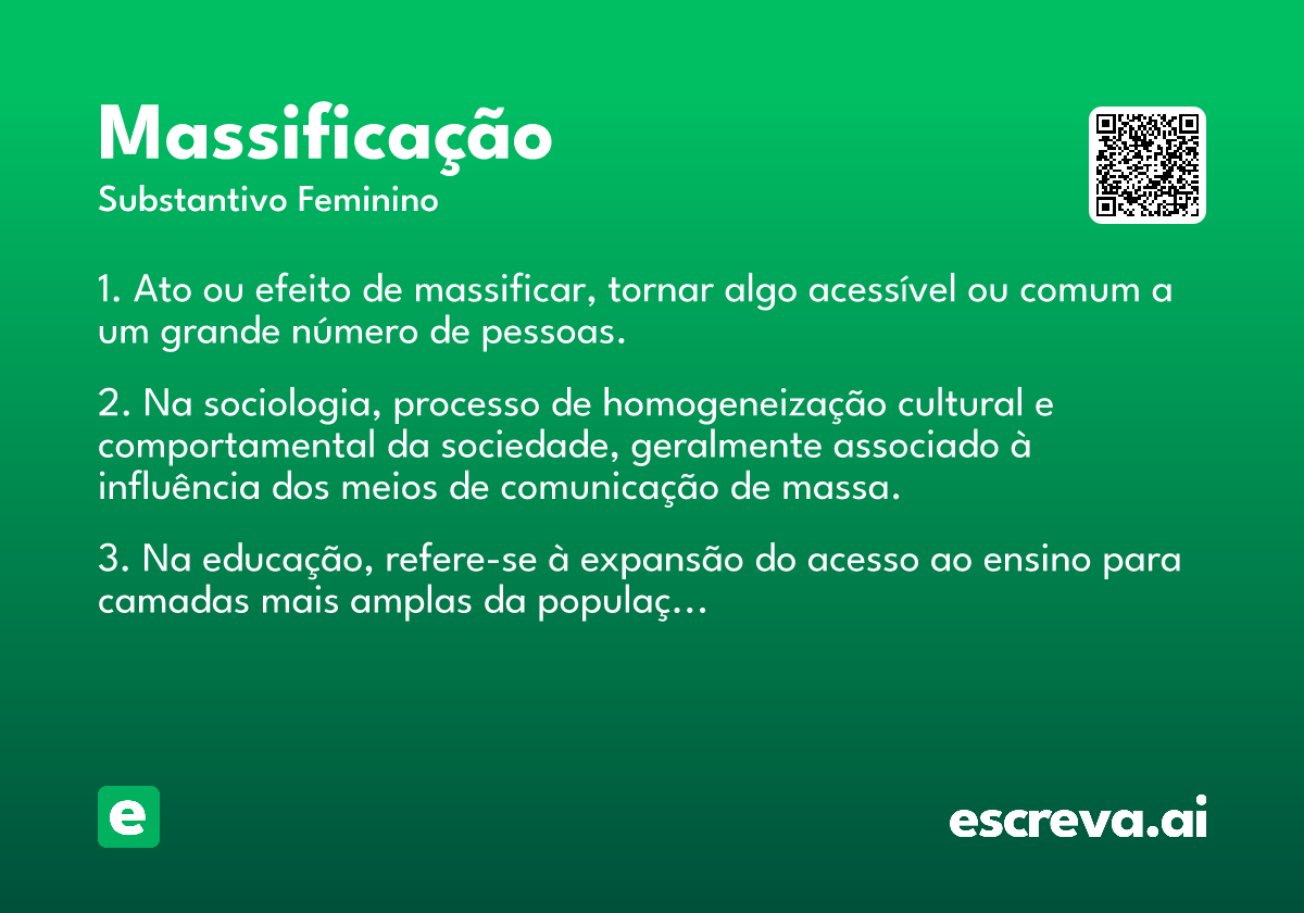 massificação