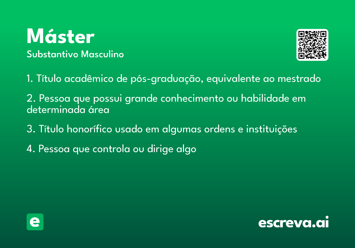 máster