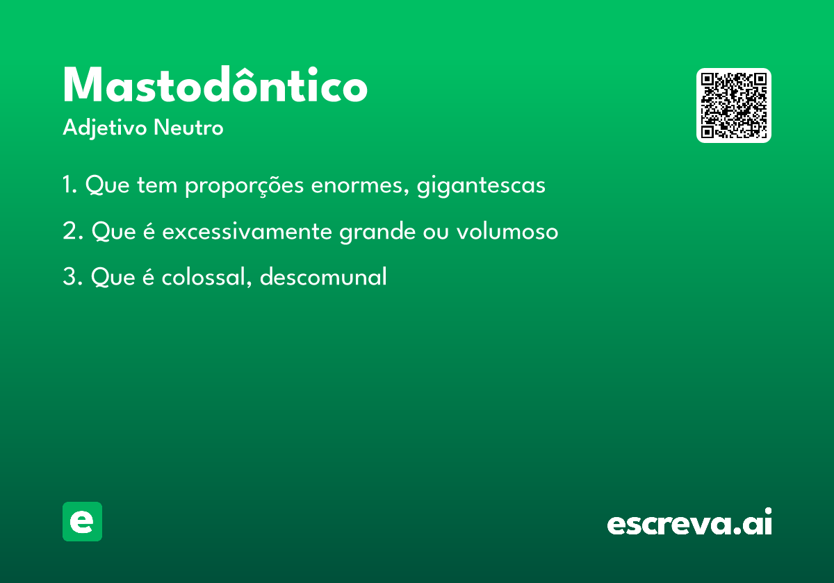 mastodôntico