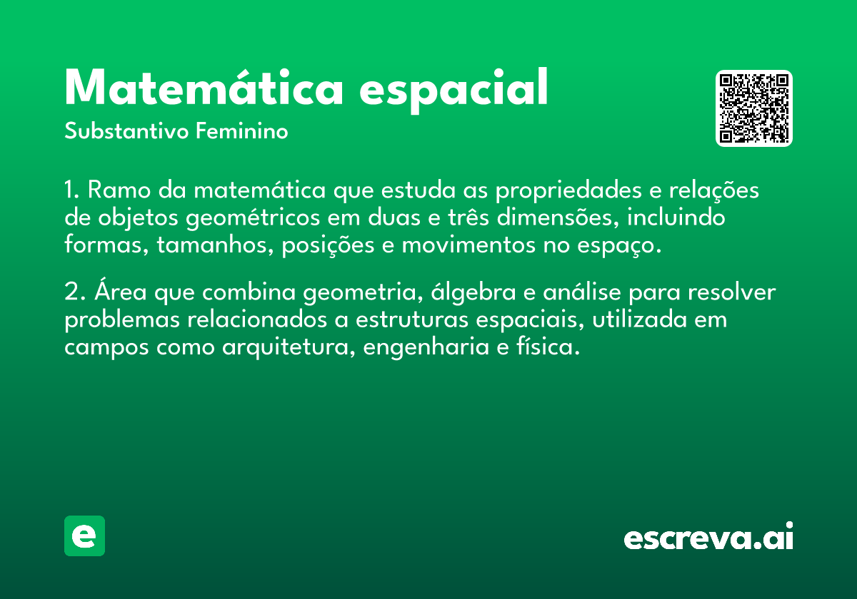 matemática espacial
