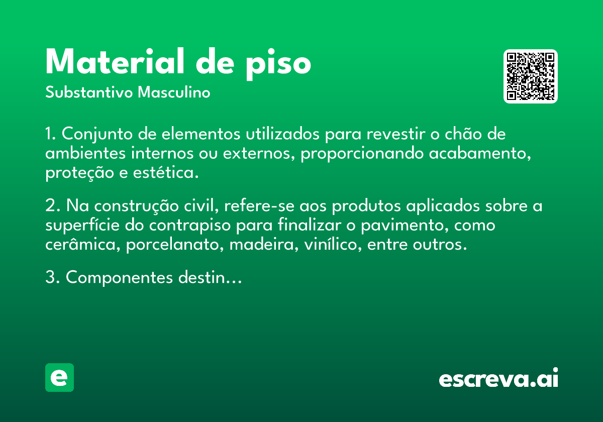 material de piso
