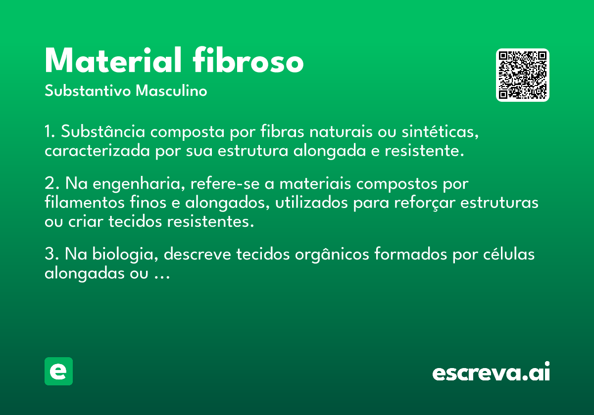 material fibroso