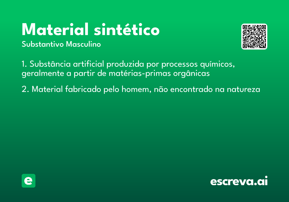 material sintético