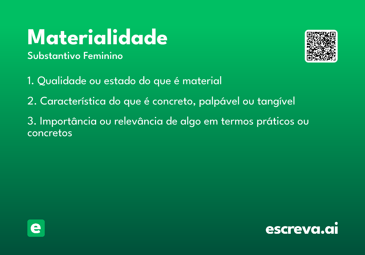 materialidade