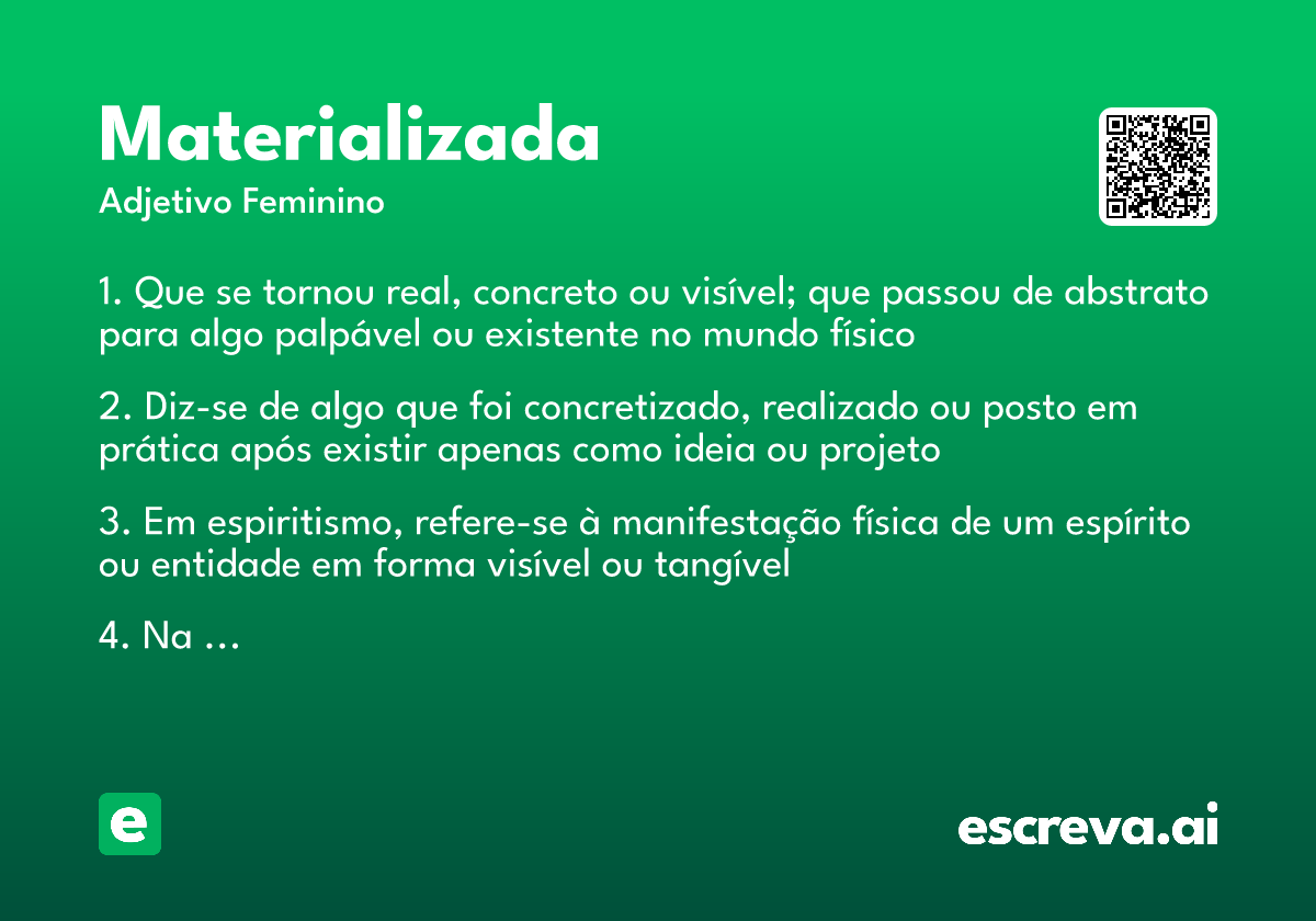 materializada