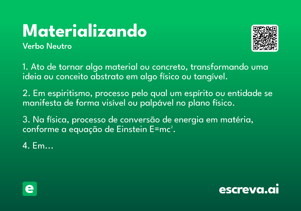 materializando