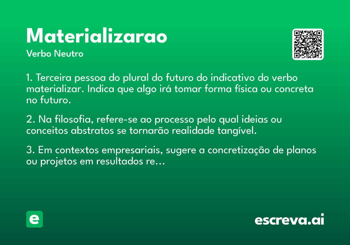 materializarao