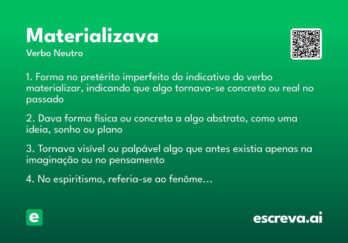 materializava