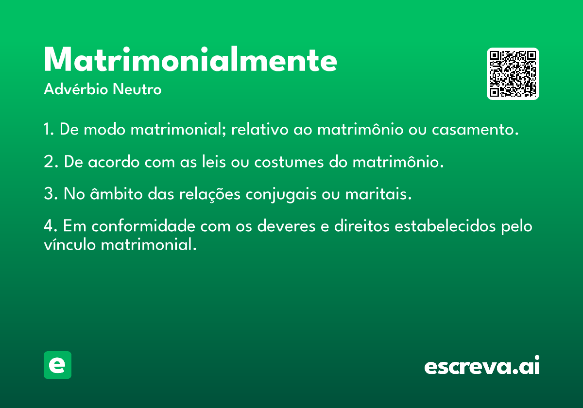 matrimonialmente