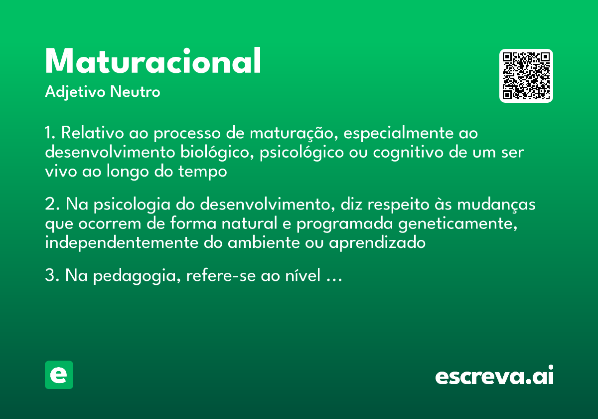 maturacional