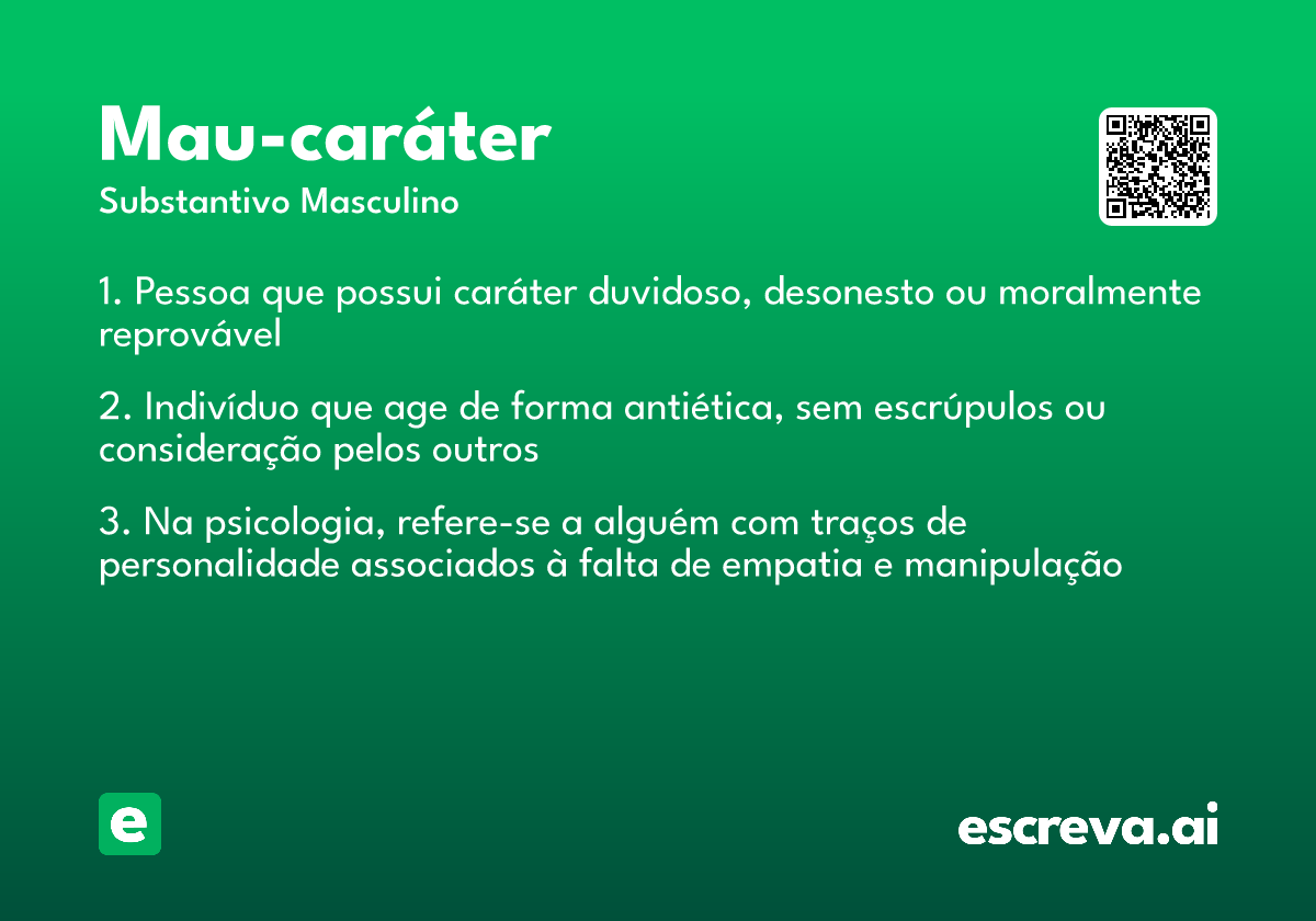 mau-caráter