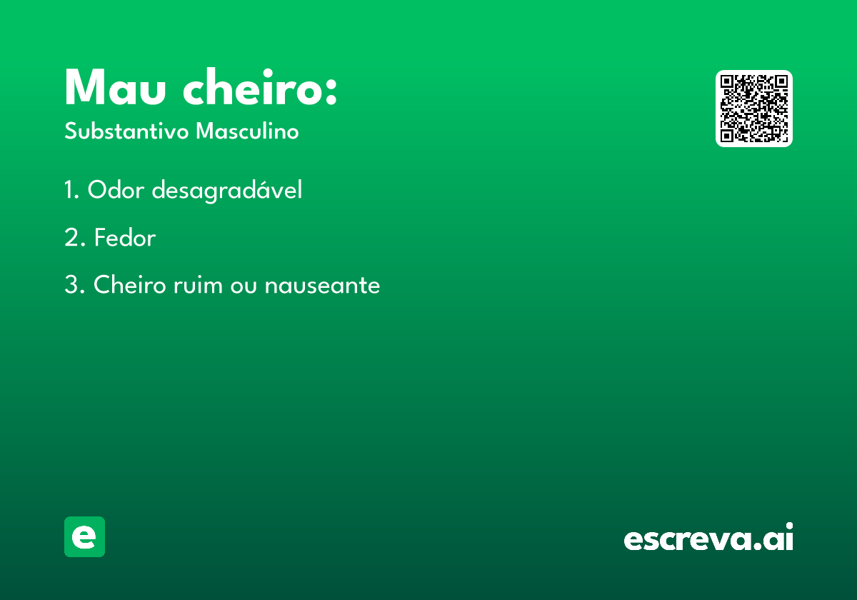 Mau cheiro: