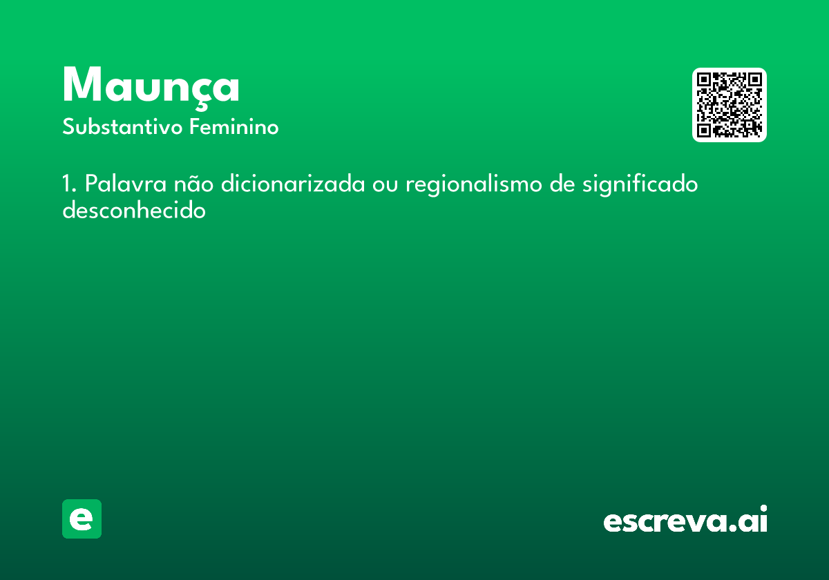 maunça