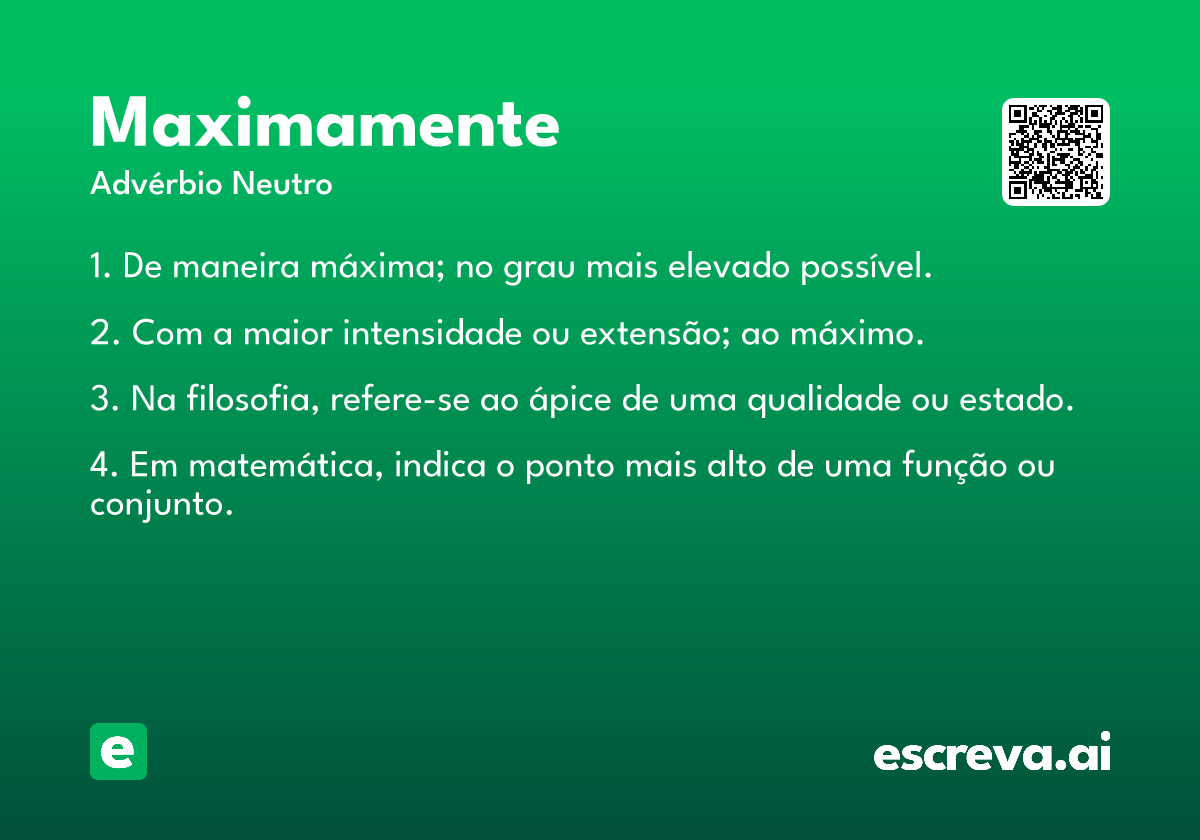 maximamente