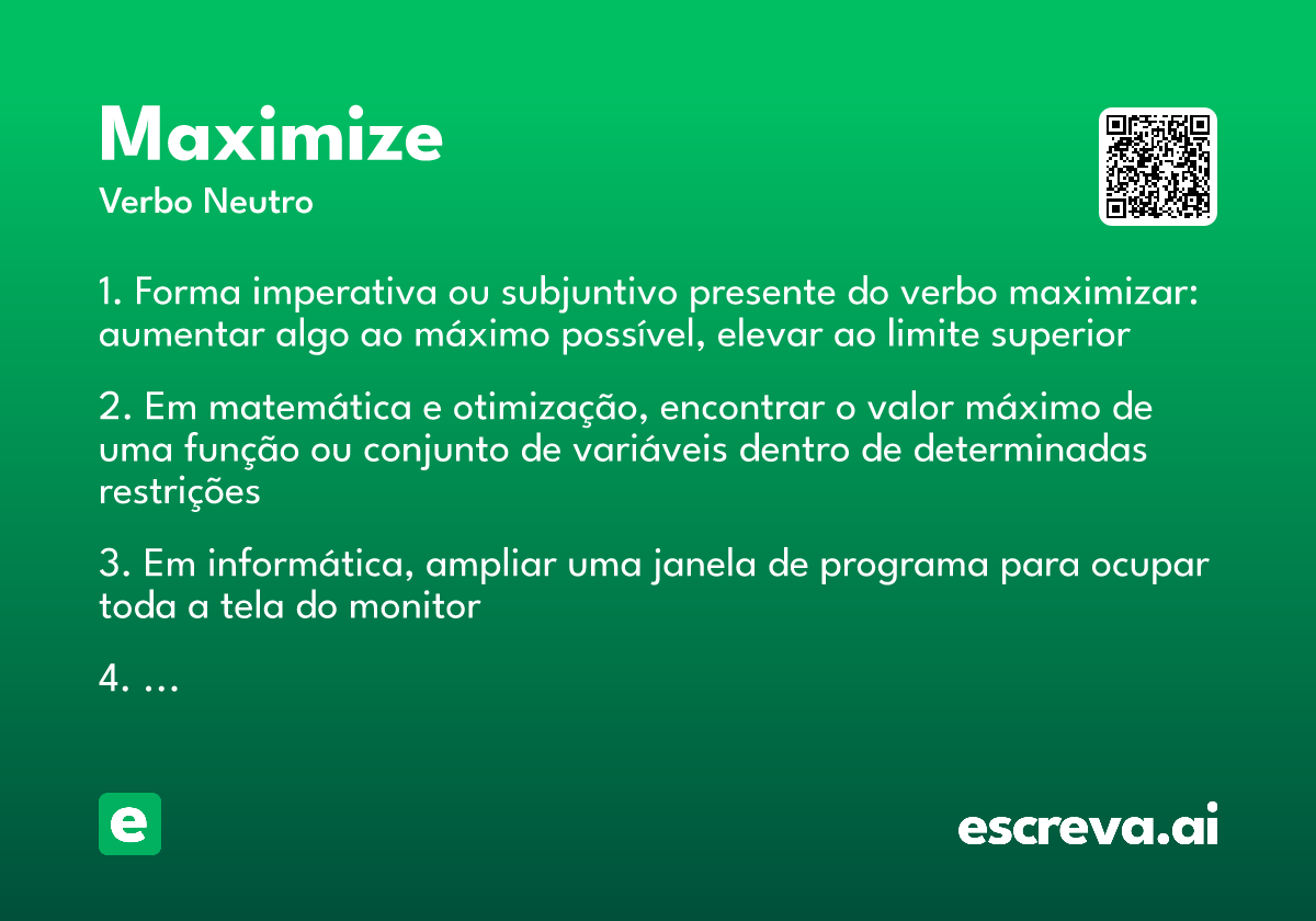 maximize