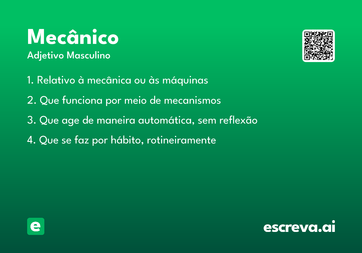 mecânico