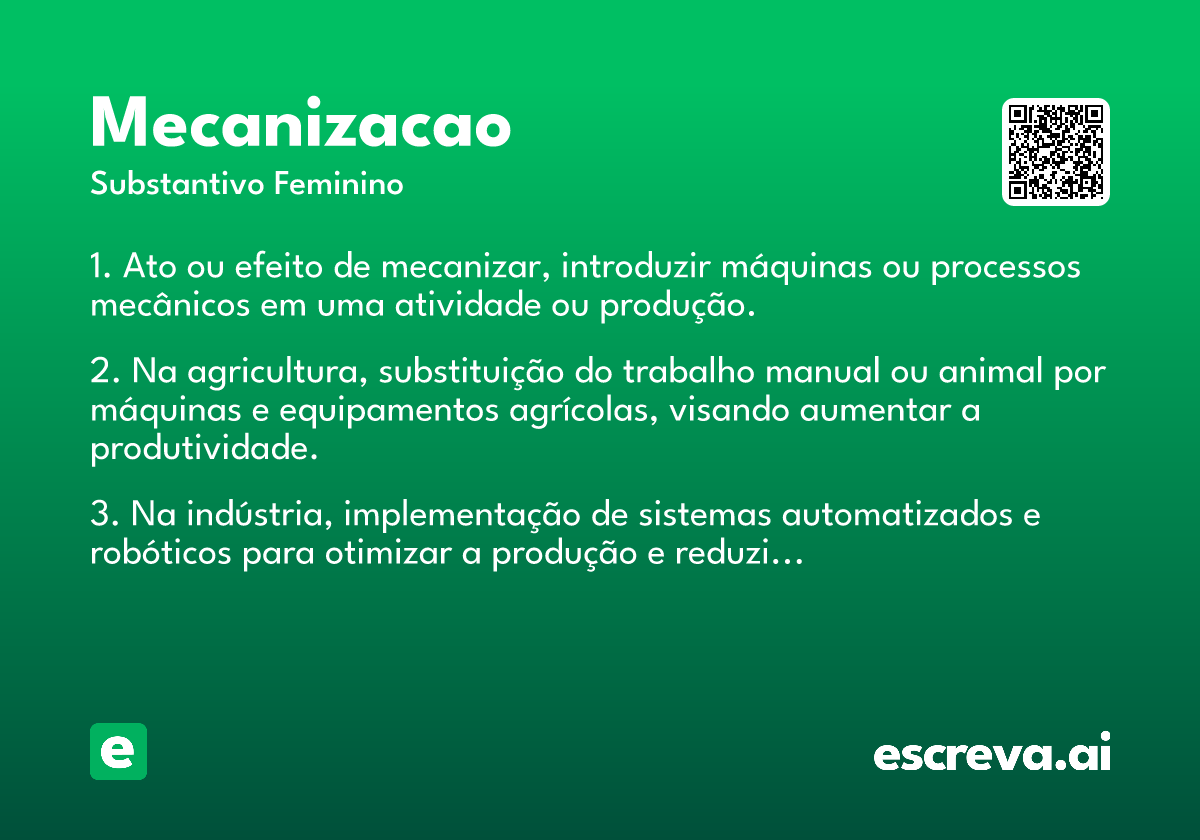 mecanizacao