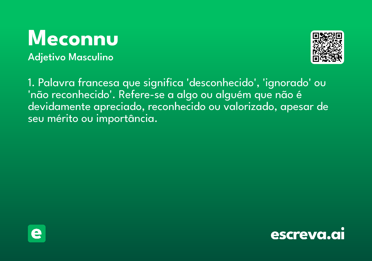 meconnu
