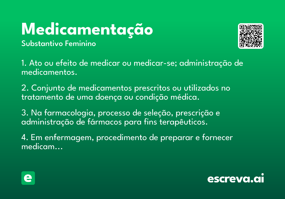 medicamentação