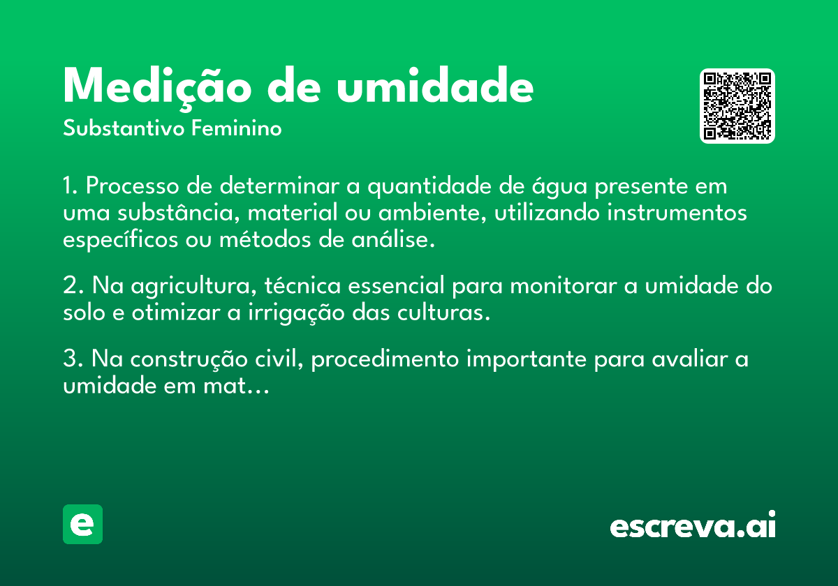 medição de umidade