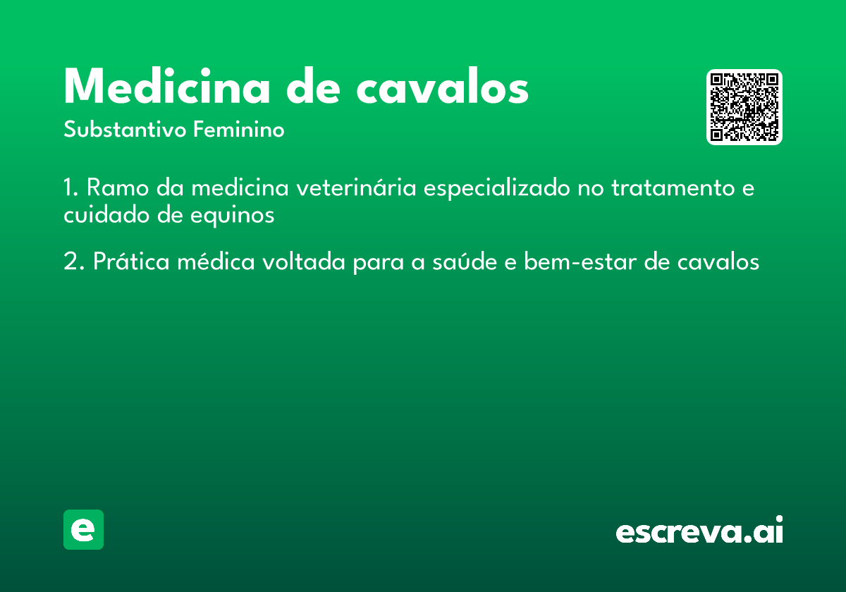 medicina de cavalos