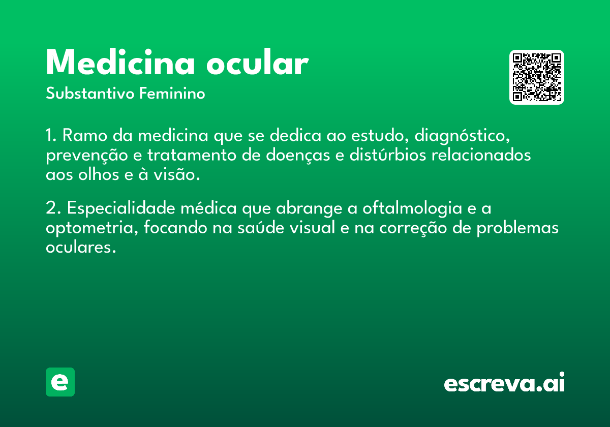 medicina ocular
