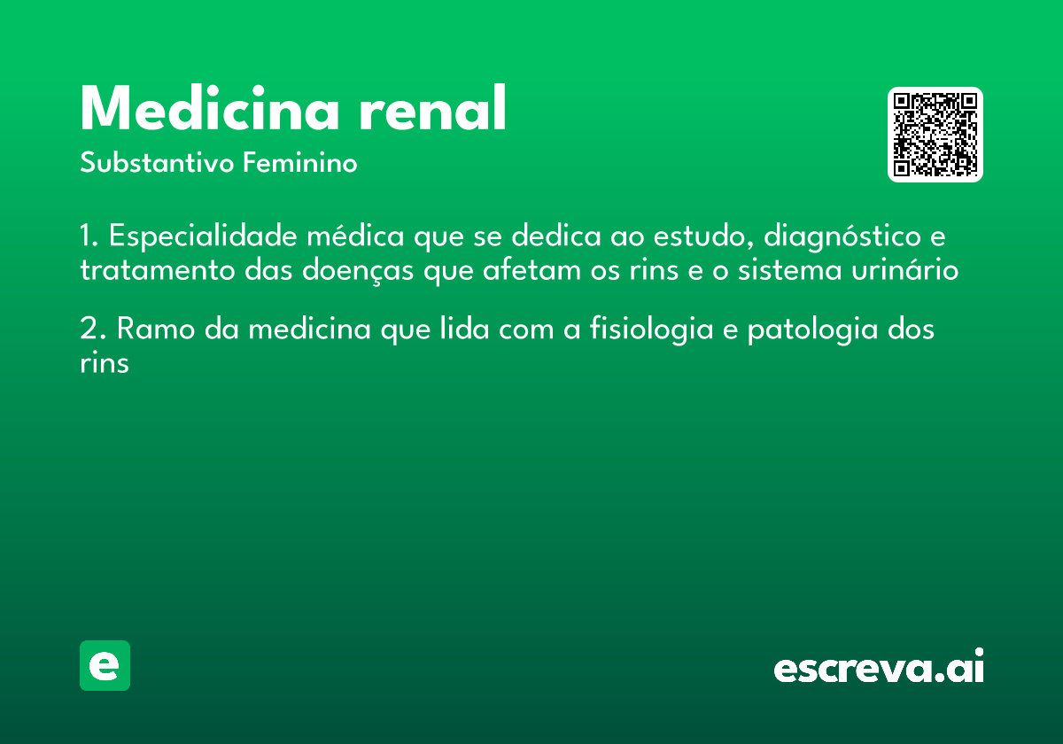 medicina renal