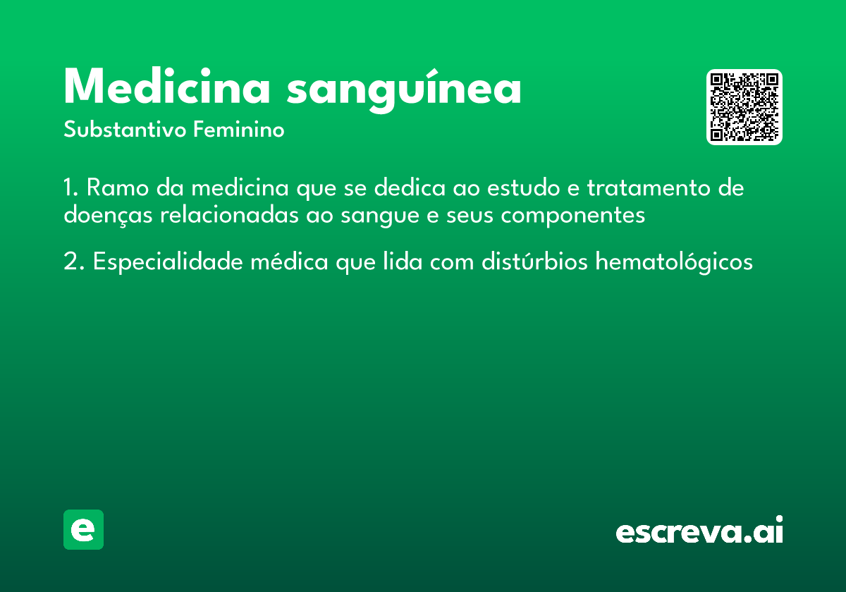 medicina sanguínea