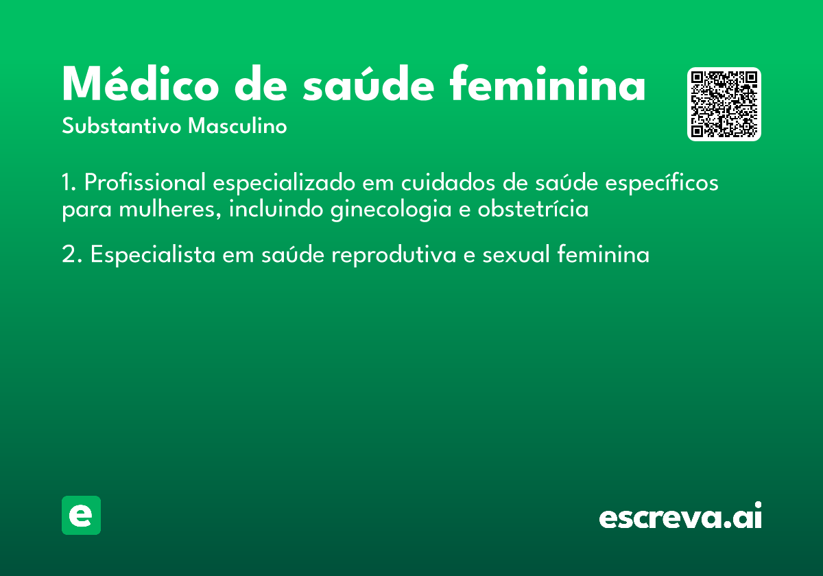 médico de saúde feminina