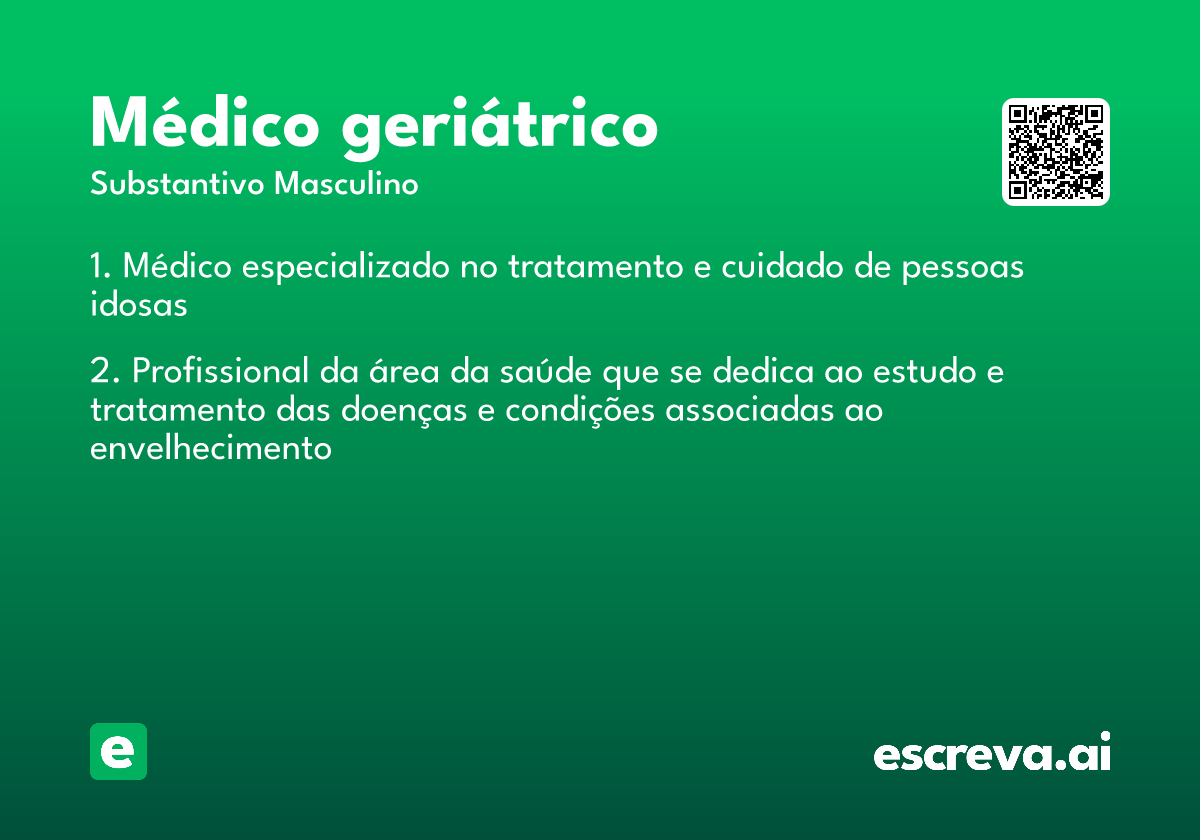 médico geriátrico