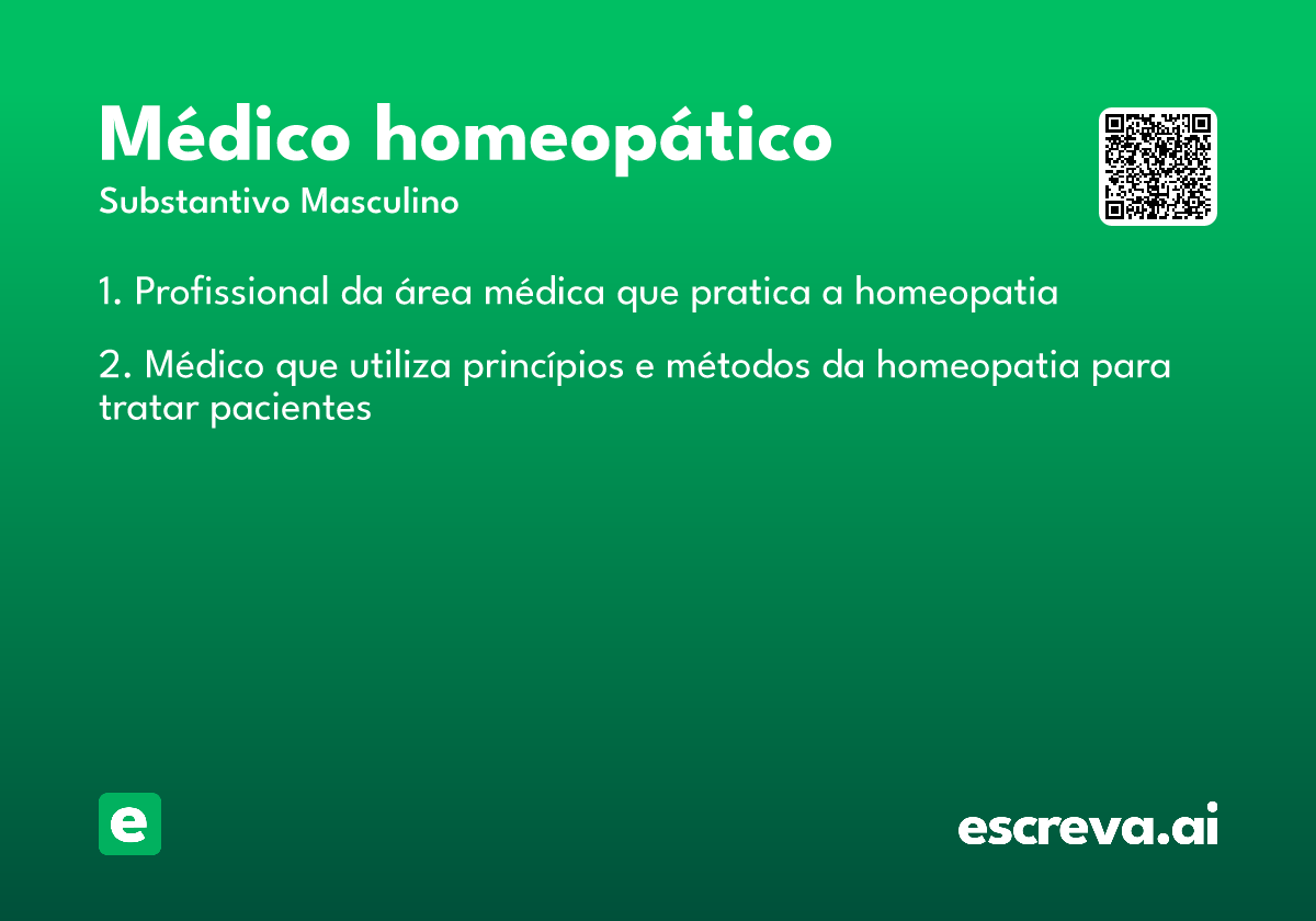 médico homeopático