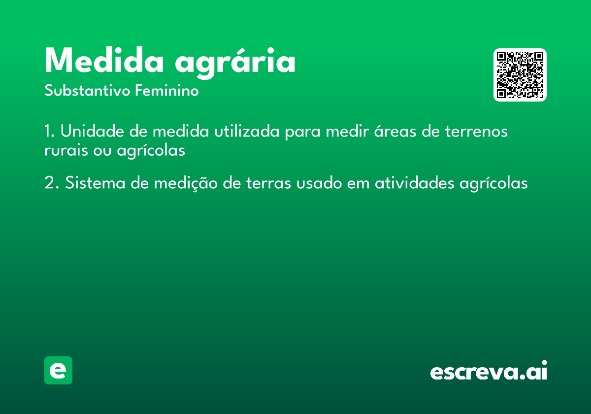 medida agrária