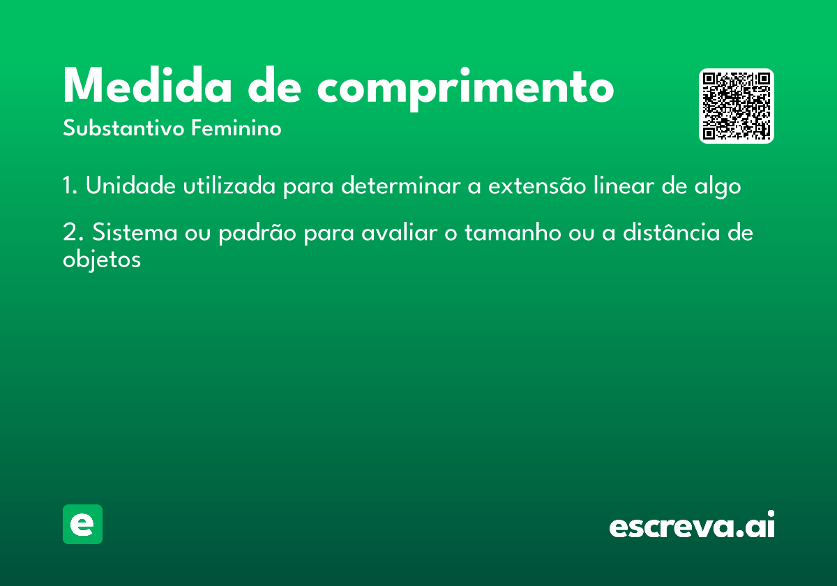 medida de comprimento