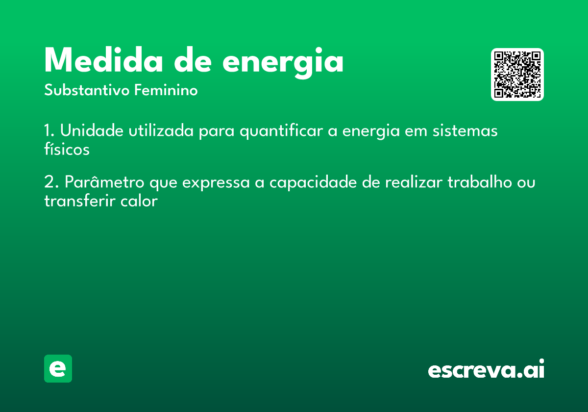 medida de energia